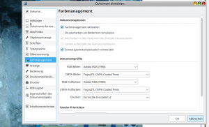 Das sind die Settings in Scribus für den HP Printer